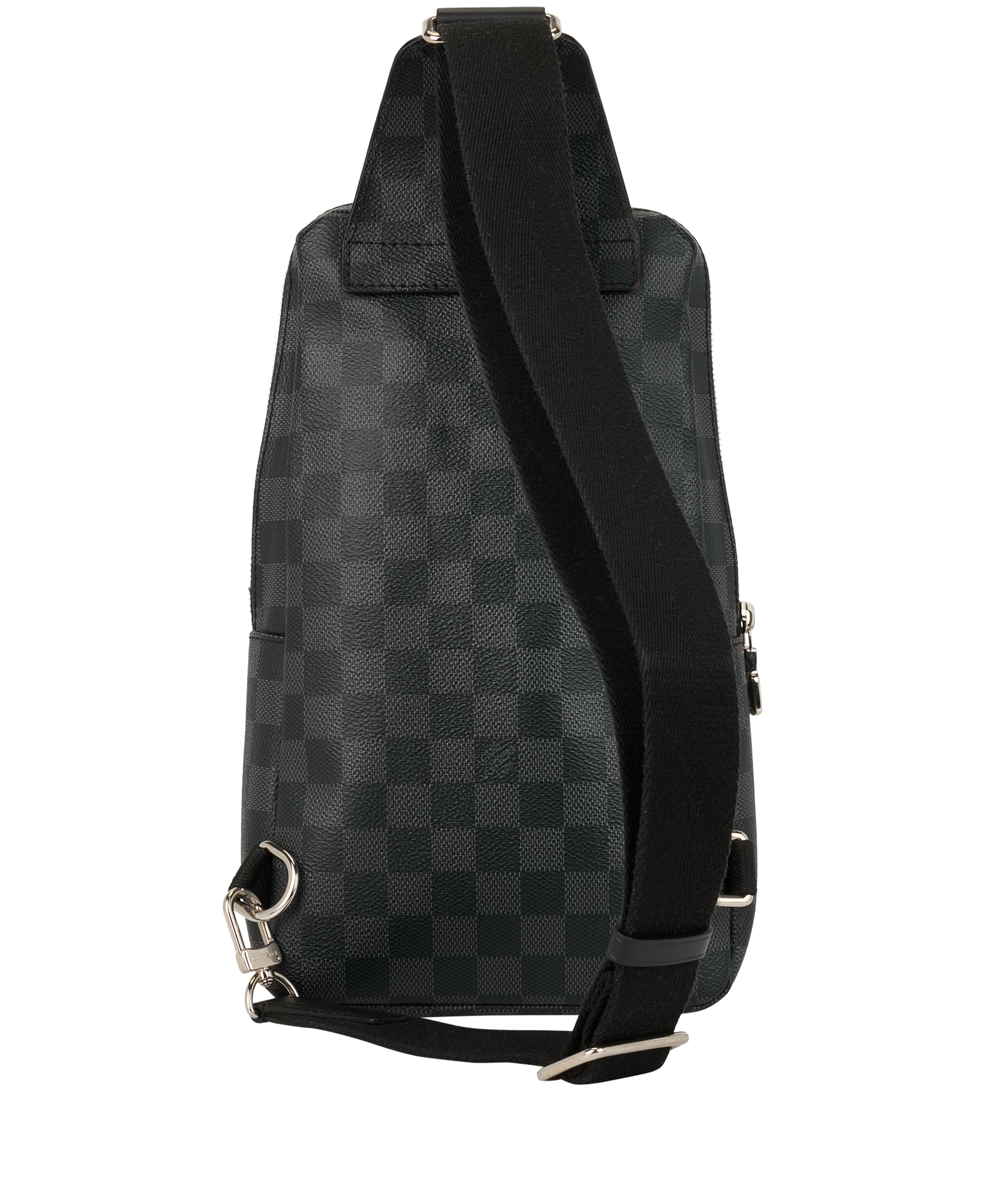 Sling Bag, &pound;750, Handbags, Black, Canvas, Back view